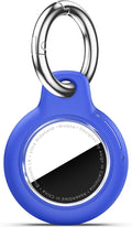 for Apple AirTag 2nd & 1st Gen, Waterproof Case for AirTag Holder Keychain,GPS Tracker Cover for Dog,Car Key,Luggage-C4-Blue
