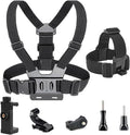 Mobile Phone Chest Strap-Headband First-Person Perspective Shooting Ideal for Outdoor Activities and Vlogging Suitable Fits Phones 2.36-3.93 inches Gopro Hero Full Series
