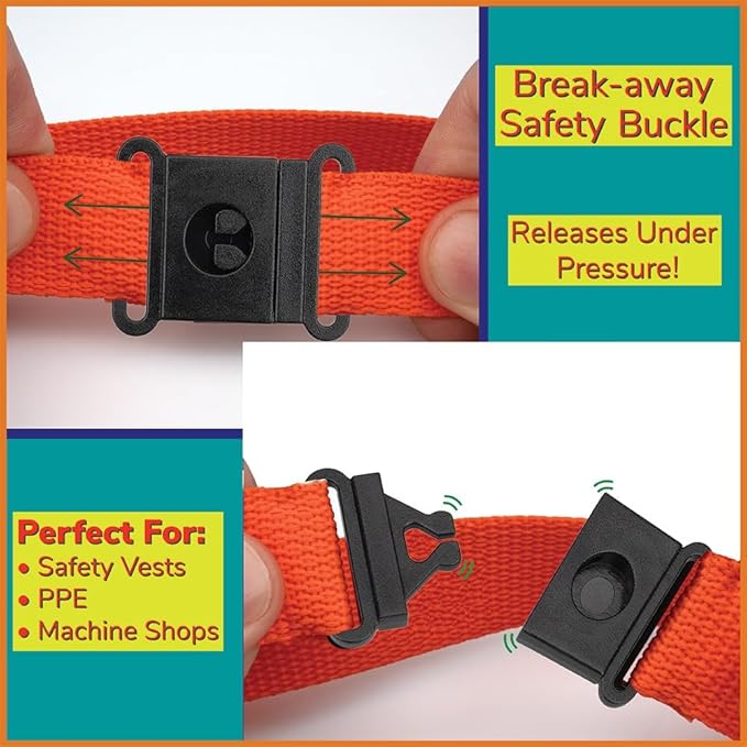 Paracord Planet Prong Release Buckles – Plastic Safety Breakaway Buckles for Neck Straps, Lanyards and More!