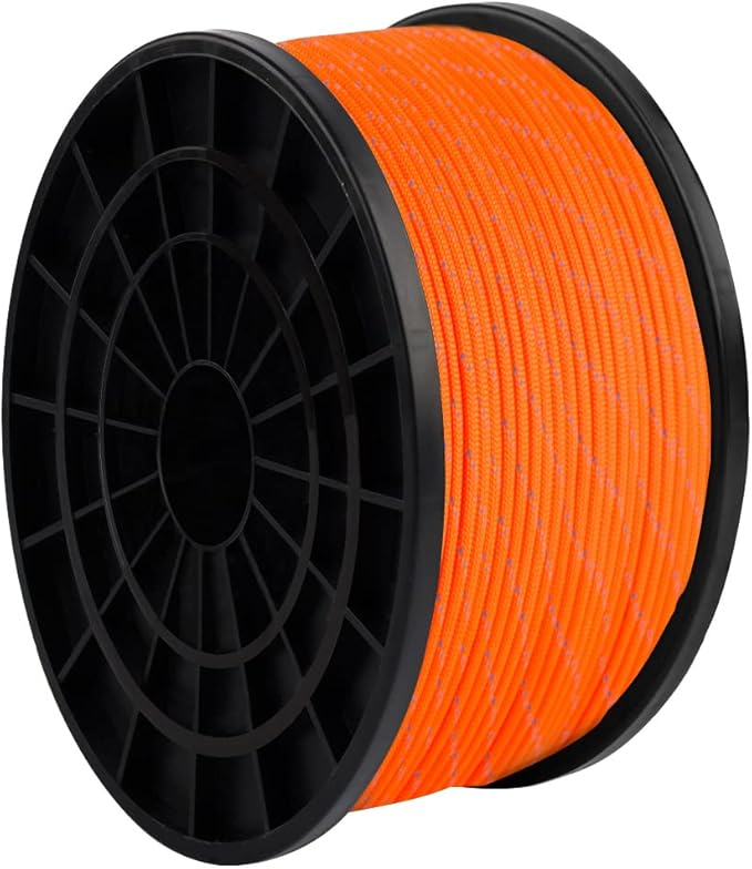HERCULES Type III Paracord 550 Paracord Rope Parachute Cord, 100' Reflective for Survival Rope, Survival Cord