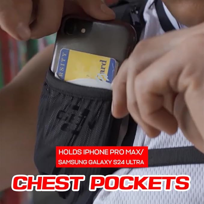 Festival Approved Hydration Backpack Rave | Anti-Theft Chest Pockets, 2L Bladder Included, Lightweight Ripstop Design