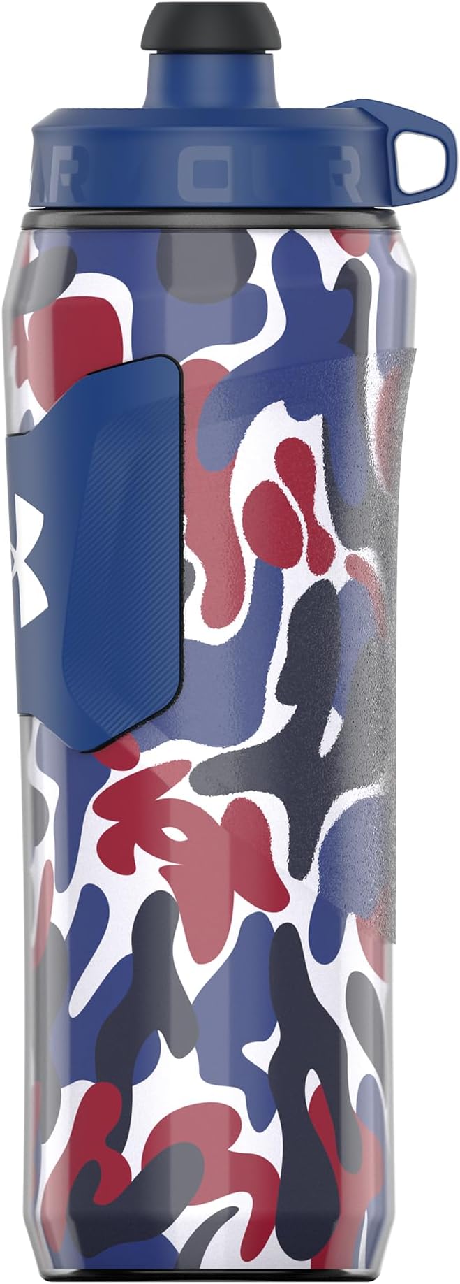 Under Armour 28oz Playmaker Squeeze Insulated 2 - Sports Water Jug, Leak Resistant for Baseball, Football & More, Royal Hypercamo