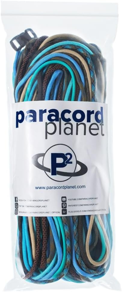 Paracord Planet 550lb Type III Paracord Combo Crafting Kits with Buckles