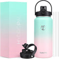 64oz Half Gallon Insulated Water Bottle with 2-in-1 Lid (Chug & Straw), Double Walled Vacuum Stainless Steel Water Bottles, Wide Mouth Leakproof Insulated Jug with Straw