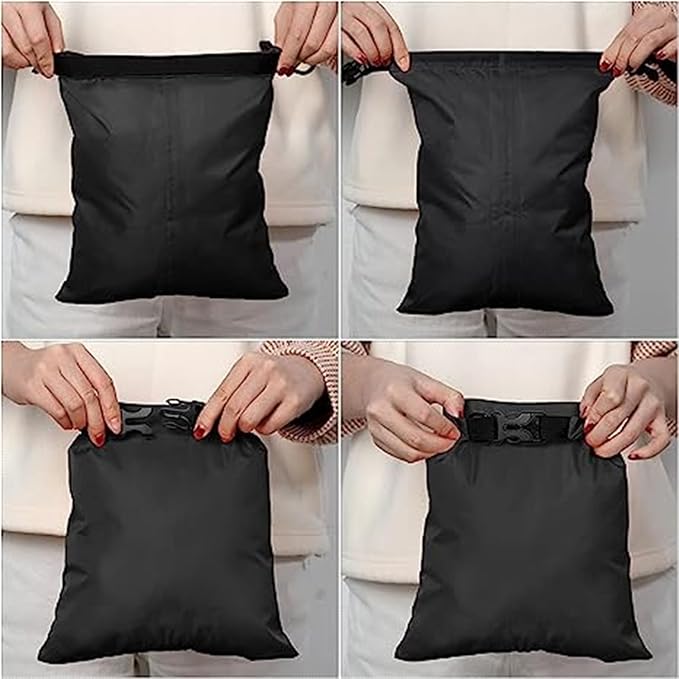 Shappy 6/12 Pcs Waterproof Dry Bags, Lightweight Outdoor Waterproof Dry Stuff Sacks 15/8/5/4/3/2 L and Long Adjustable Shoulder Strap for Kayaking Rafting Boating Hiking Camping