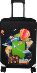 Explore Land Luggage Cover Suitcase Protector Fits 18-22 Inch Case (Travel, S)