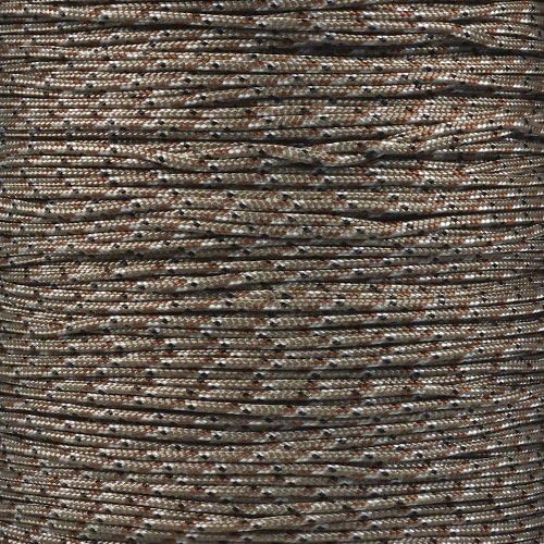 Paracord Planet 95lb Paracord – 1 Strand Type I Parachute Cord for Outdoors and DIY – Desert Camo (50 ft)