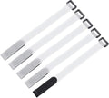 MECCANIXITY 5Pcs Reusable Battery Tie Down Straps,0.8x12" White Nylon Multipurpose Battery Hold Down Adjustable Cinch Strap Hook Loop Fastening Tie for Quadcopters FPV RC Drone Boat Car