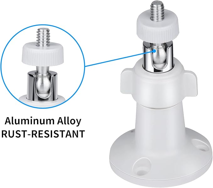 Security Wall Mount for Arlo Pro, Arlo Pro 2, Arlo Ultra, Arlo Pro 3, Arlo Go, Arlo Essential Spotlight Camera, Adjustable Indoor/Outdoor Mounting Bracket for Your Surveillance Camera (2 Pack)