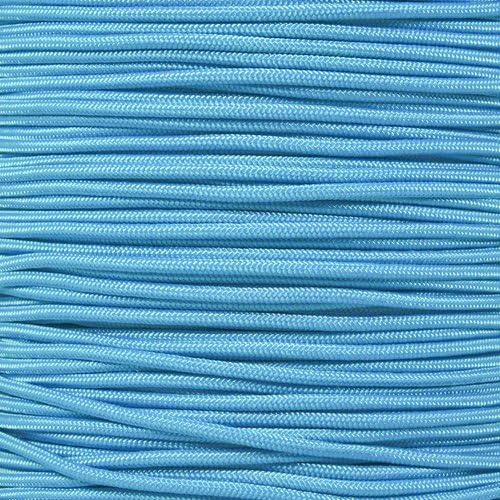 Paracord Planet 275lb Paracord – 3/32 Inch (2.38 mm) Nylon Crafting Cord with 5 Strand Inner Core – Neon Turquoise (25 ft)