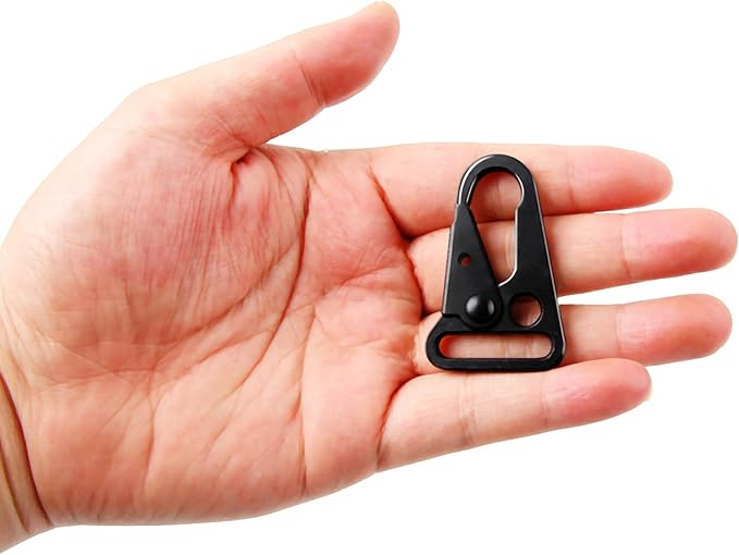12 Sets Tactical Snap Hooks, 1" Small Keychain Clip with Metal Key Ring for Molle Bags,Paracord Bracelets,Use for Camping,Hiking,Traveling,Outdoor Activity