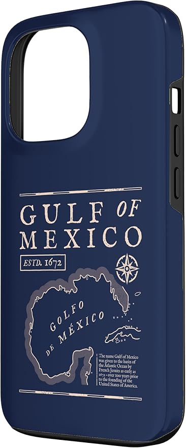 Gulf of Mexico 1672 Historic Map Case for iPhone 13 Pro