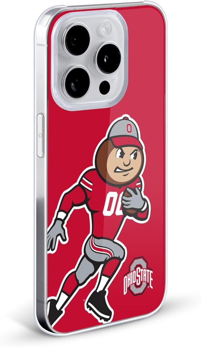 Head Case Designs Officially Licensed Ohio State University Mascot Oversized Football Graphics Hard Back Case Compatible with Apple iPhone 12 / iPhone 12 Pro