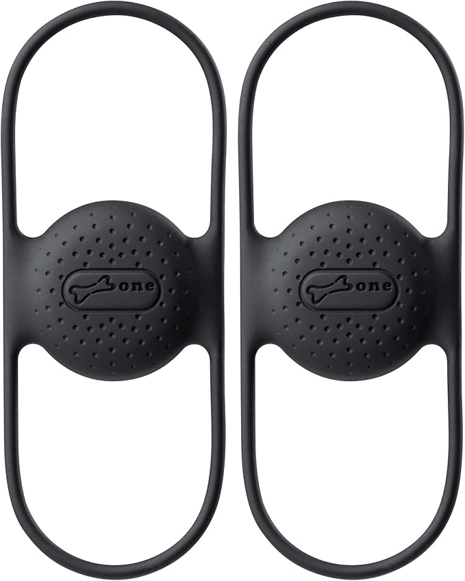 BONE Bike Air Tracker Tag Strap (2 Packs), Hidden Bicycle GPS Tracker Case for Apple Tag, Ultra-Lightweight Scratch-Free & Waterproof Silicone Holder, Anti-Theft Seatpost Mount for Mountain Bikes