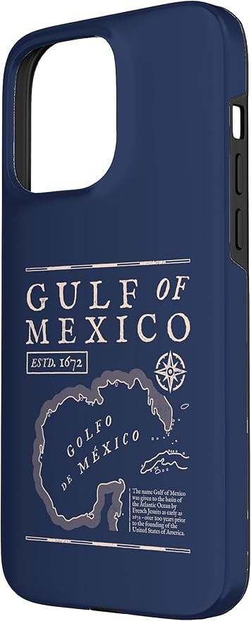 Gulf of Mexico 1672 Historic Map Case for iPhone 15 Pro Max