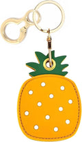 Leather Keychain Holder Case Compatible with AirTag,Cute air tag Cover with Keychain Ring,GPS Tracker Case for Keys