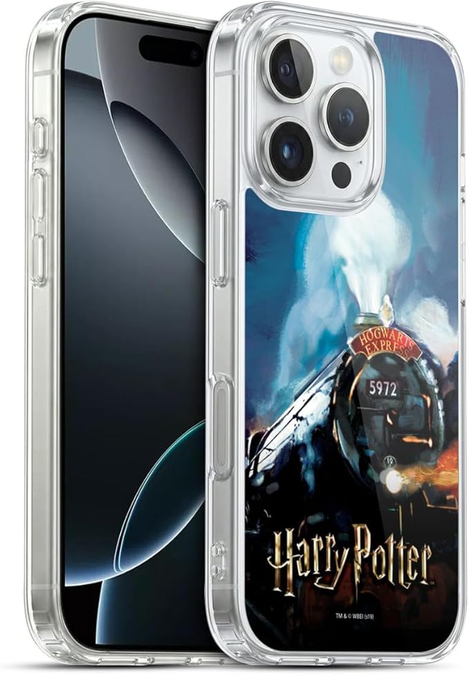 Head Case Designs Officially Licensed Harry Potter Hogwarts Express Prisoner of Azkaban II Gel Case [Military Grade Protection] Compatible with Apple iPhone 16 Pro and Compatible with MagSafe