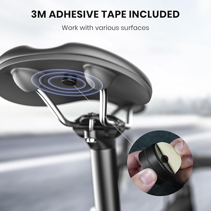 4 Pack Ultra Magnetic Holder for AirTag | Waterproof | Shatterproof | Minimalist Design | Compatible with Apple AirTag(1st&2nd gen), Extra 3M Tape for Optional Mounting, for AirTag Case for Car -Black