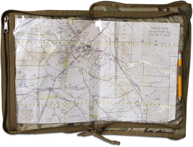 Tactical Notebook Covers Tactical Admin Notebook Cover System | Zippered Map Case | Fits US Standard Size Paper 8.5” x 11” & A4 Notebooks | Durable Field Organizer (Canadian Digital Camo)