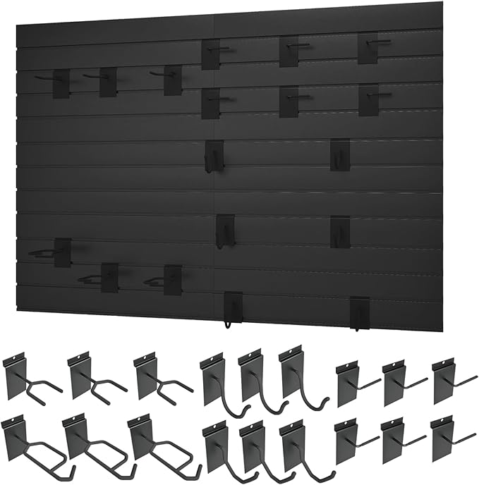 Gun Wall Mount Display Heavy Duty Adjustable Indoor Gun Rack Wall Rack Storage System Suitable for Rifles Storage Modular Firearms Gun Wall Gear Accessories Organizer for Helmet Vest Belt Police Gear