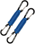 Paracord Braided Carabiner Keychain Lanyard Strap, Hanger Stroller Hook w/2 Carabiner Clips for Water Bottle Backpack