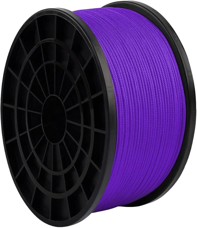 HERCULES Type III Paracord 550 Paracord Rope Parachute Cord, 1000' Purple for Camping Cord, Survival Rope