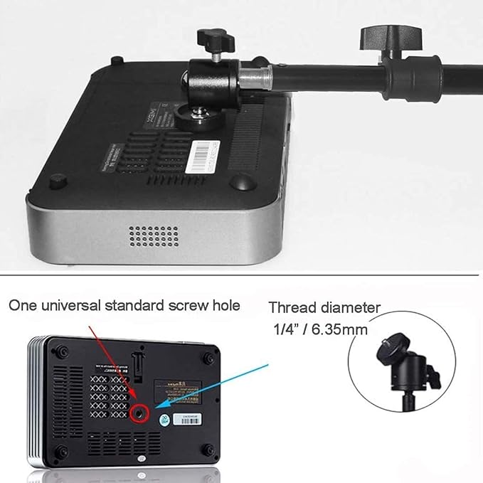 Coret Projector Tripod Stand, Portable Mount Floor Stand, Photography Light Stand, Outdoor Camera Tripod Stand with Ball Head for Projector,Camera, Webcam,Smartphone