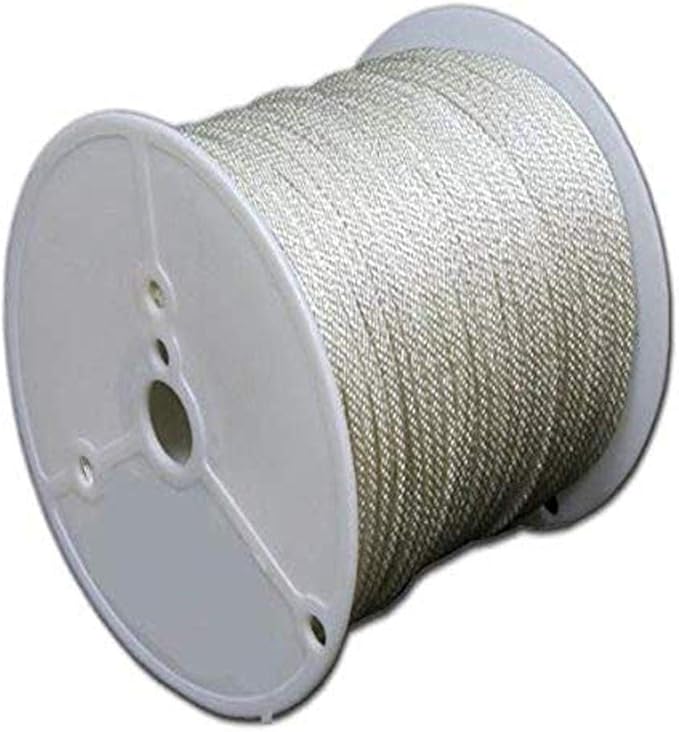 T.W Evans Cordage Co. 44-088 1/4-Inch Solid Braid Nylon Rope 200-Feet Spool