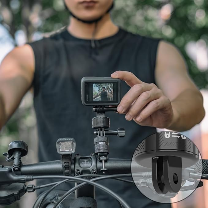 Magnetic Mount Accessories, Basic Set Quick Release Adapter Compatible with Gopro Hero 13/12/11/10/9, Insta360, AKASO, DJI and More (Magnetic Quick Release Kit)