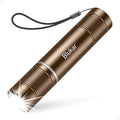 Blukar Flashlight Rechargeable, High Lumens Flashlight, Super Bright Small LED Flash Light- Zoomable, Adjustable Brightness, Long Lasting for Camping, Outdoors and Home Emergency-Brown