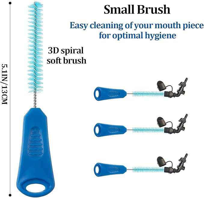 Patelai 2 Set 8 in 1 Hydration Bladder Cleaning Kit Includes 3 Different Brushes and Drying Collapsible Bladder Frame, Water Reservoir Backpack Cleaning Kit