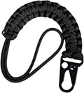 Tactical Paracord Keychain with Cobra Weave - Military Grade 550 Survival Gear, Anti-Loss Carabiner Clip for Hiking/Camping - Secure Keys, ID Badge, Tools (Gift Ready)