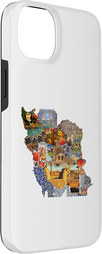 Map of Persian empire, Iran Map Case for iPhone 14 Plus