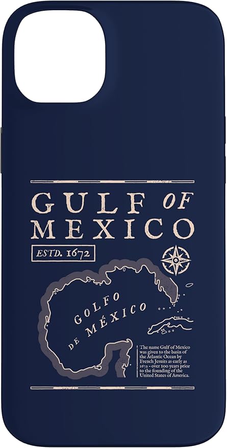 Gulf of Mexico 1672 Historic Map Case for iPhone 14 Plus