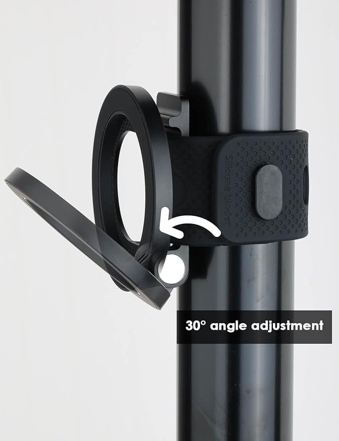 Magnetic Phone Mount for Outdoor Activities – Compatible with Golf Carts, Yachts, Strollers, and More | Adjustable Silicone Strap & Anti-Slip Design