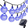 Toodour Solar String Lights Outdoor, 36ft 60 LED Globe String Light with 8 Mode, Waterproof Crystall Ball Lights Solar Patio Lights for Garden, Lawn, Patio, Gazebo, Yard, Outdoor Decor - Blue