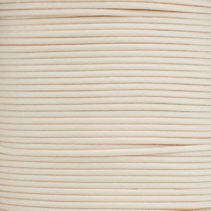 Paracord Planet Solid Color 550lb Paracord – 7 Strand Type III Nylon Cord for Indoor and Outdoor Tasks – Cream (100 ft)