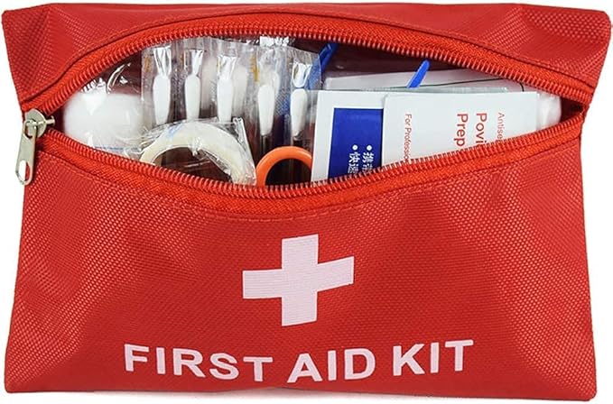 AOUTACC 12 Pack First Aid Empty Bag, Travel Empty First Aid Kit Pouch for Emergency at Home, Office, Car, Outdoors, Boat, Camping, Hiking(Bag Only)