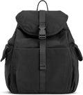 G4Free Small Backpack for Women, Nylon Casual Daypack for Work Travel Campus, Black