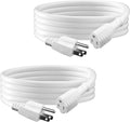 BN-LINK [2 Pack] 10ft White Outdoor Extension Cord 16/3 SJTW, 3-Prong, Weather Resistant & Flame Retardant, for Garden, Landscaping & Holiday Decorations
