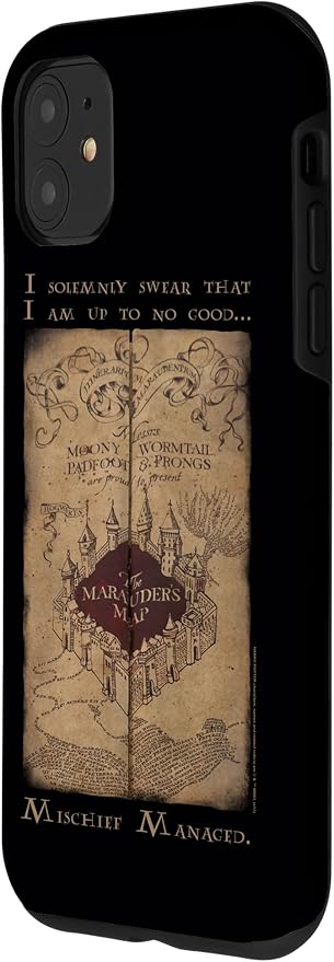 iPhone 11 Harry Potter Marauder's Map Words Case