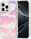 MOSNOVO for iPhone 16 Pro Case, Shockproof Military-Grade Protection 6.6ft Drop Tested, Clear Phone Case for iPhone 16 Pro, Sunset Glow Design