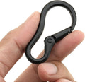 CRAFTMEMORE 2pcs 2 Inches Carabiner Spring Snap Hook Paracord Camping Keychain Accessories Push Gate Spring Clips HR8