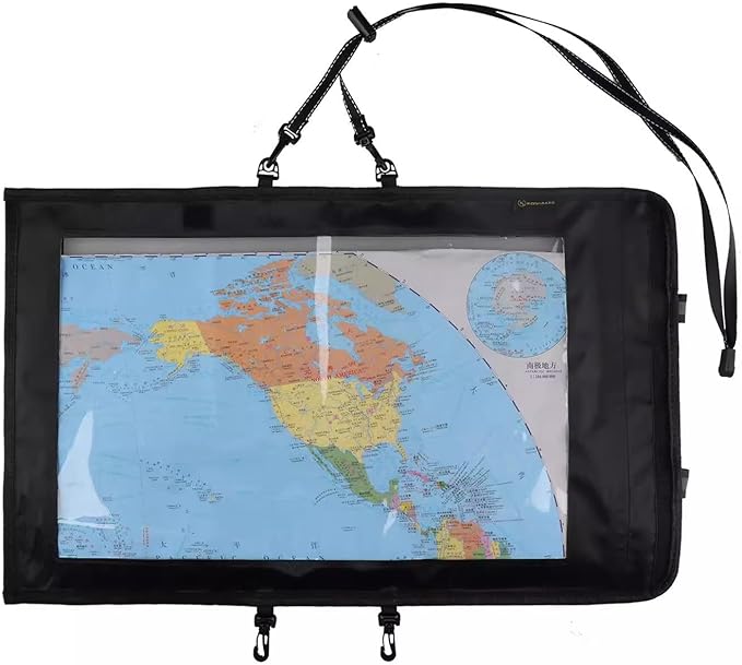 Waterproof Map Case,Map Pouch,Map Case Waterproof Military, Hiking Map Pouch Holder Transparent Storage Bag Folding Storage for Outdoor Camping