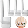 4Pcs Wall Hooks，Multi-Purpose Wall Hangers for Hanging Coats, 3M Heavy Duty Self Adhesive Hooks for Bedroom Bathroom Kitchen Office Hanging