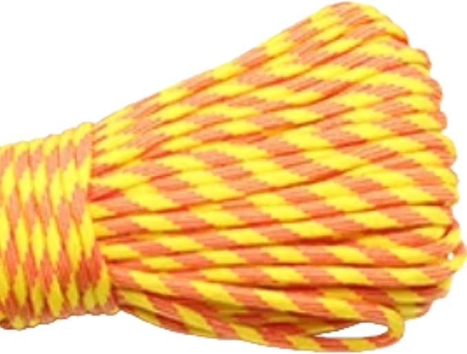 Paracord 550 Rope 100 Feet 5/32 Inch 7 Strand Type III Nylon Rope Parachute Cord for Survival Gear, Hiking, Camping, and Outdoor Use