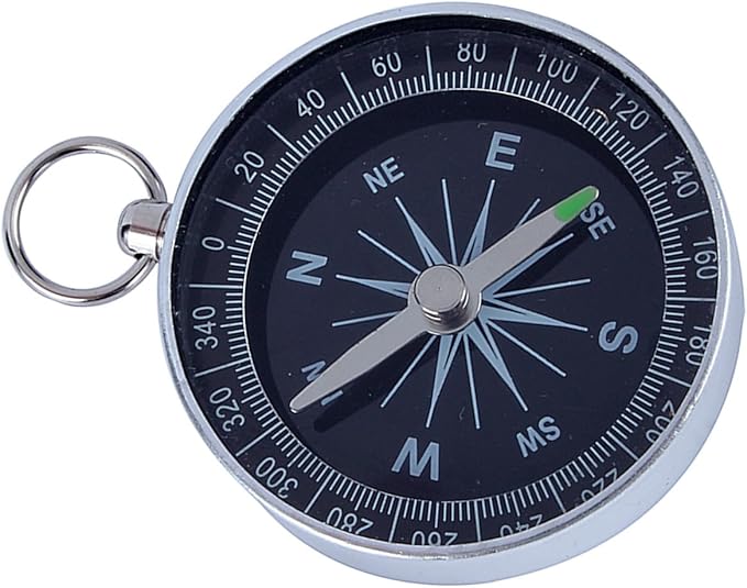 Camping Pocket Compass, Portable Survival Sports Navigation Compass for Camping Hiking Compass for Kids Car Compass