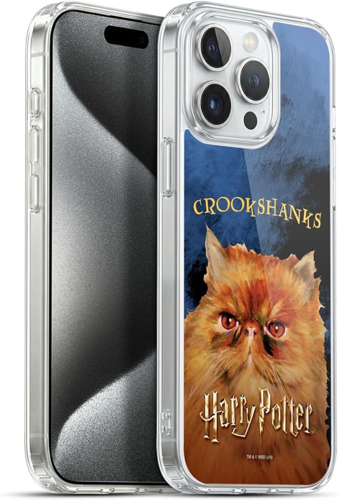 Head Case Designs Officially Licensed Harry Potter Crookshanks Prisoner of Azkaban II Gel Case [Military Grade Protection] Compatible with Apple iPhone 15 Pro Max and Compatible with MagSafe