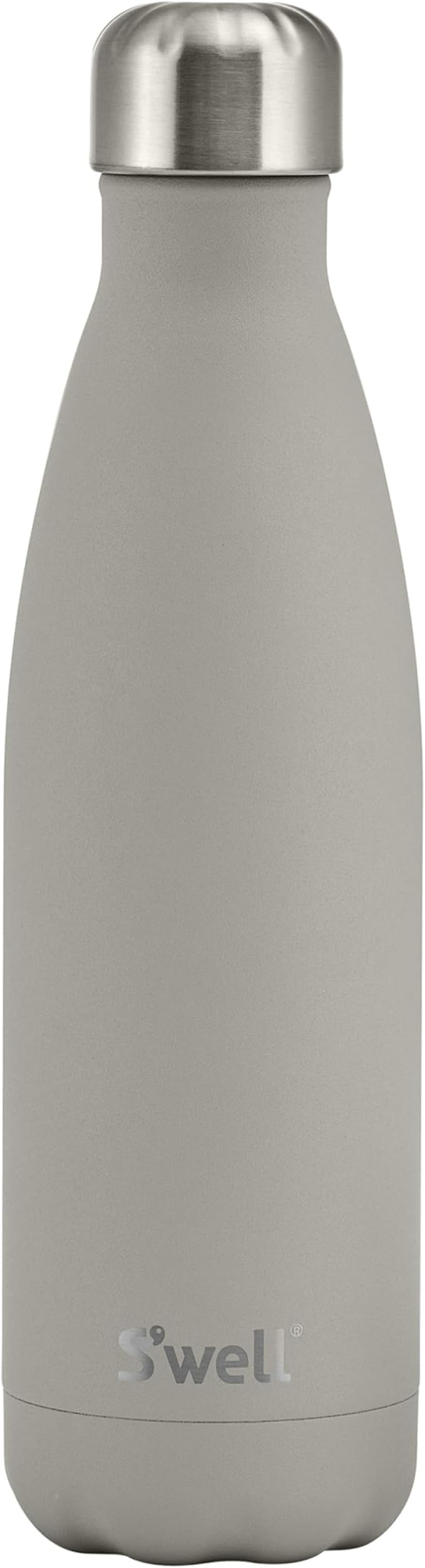 S'well Stainless Steel Water Bottle, 17oz, Lunar Grey, Triple Layered Vacuum Insulated Containers Keeps Drinks Cold for 36 Hours and Hot for 18, BPA Free, Perfect for On the Go