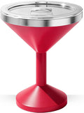 13oz Stainless Steel Martini Glass - Insulated Margarita Tumbler with Lid,Double-layer insulation function for outdoor, picnic, poolside, beach and yard parties.